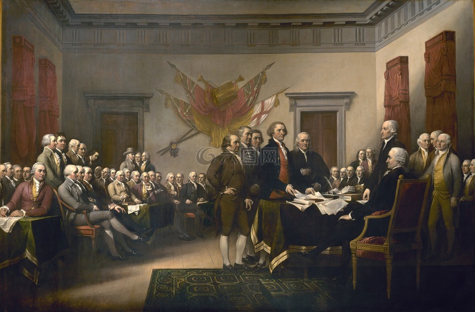 独立宣言,美国,会议