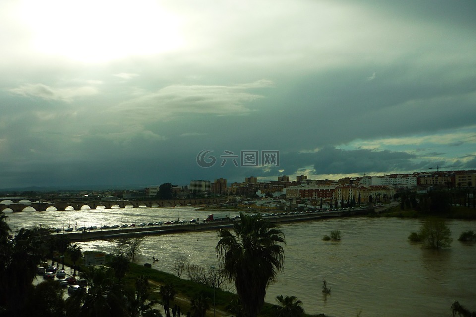 瓜迪亚,河,洪水