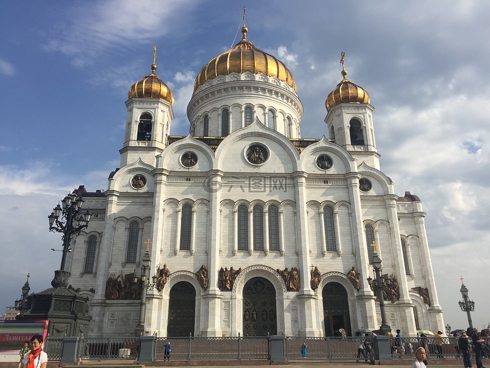 大教堂,俄罗斯,金顶