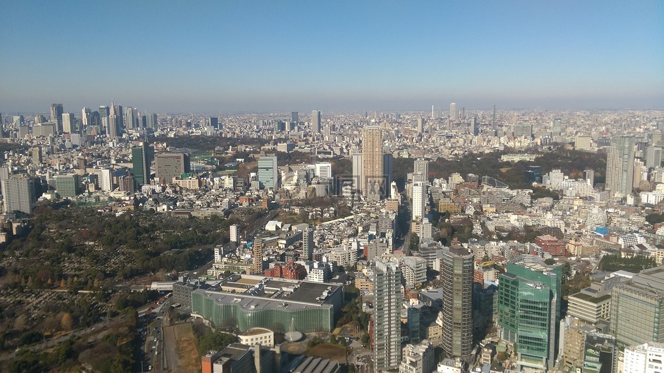 东京,六本木,高层建筑