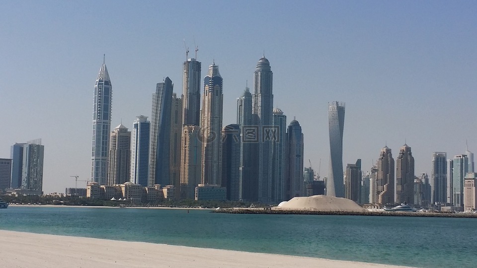 迪拜,阿拉伯联合酋长国,海滩