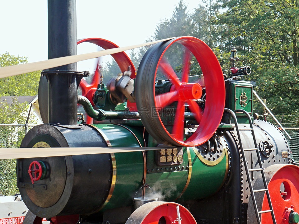 移动蒸汽机,19tes世纪,还原