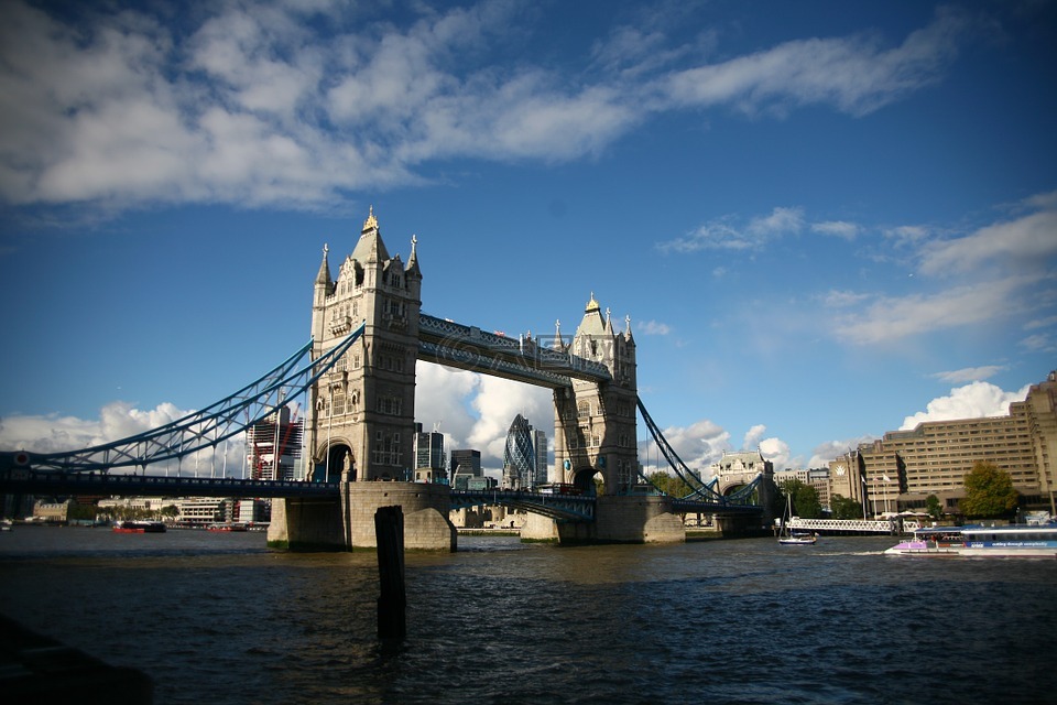 伦敦,伦敦塔桥,河