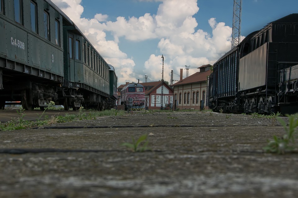 火车,货车,历史的火车