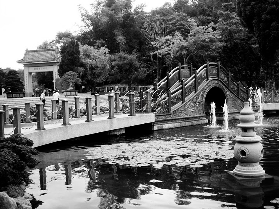 博物馆,黑白,对比