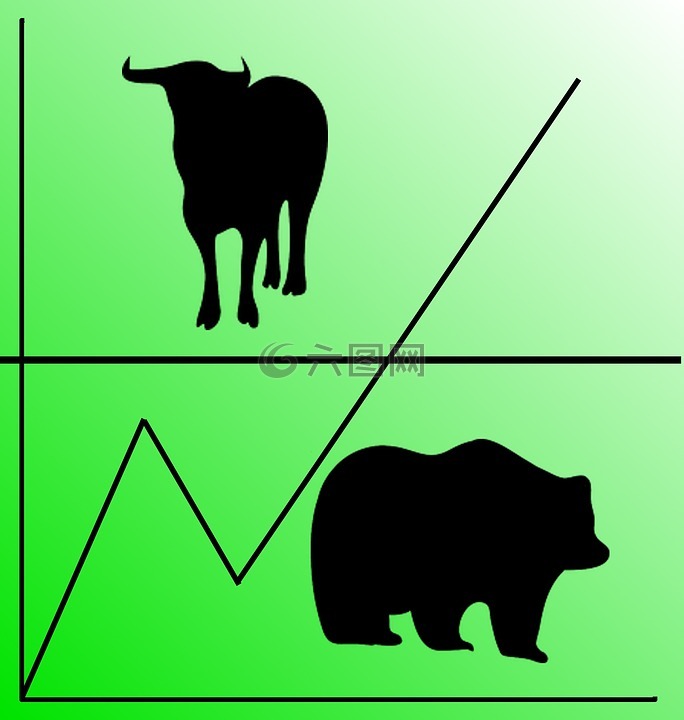 熊,公牛,股票交易所
