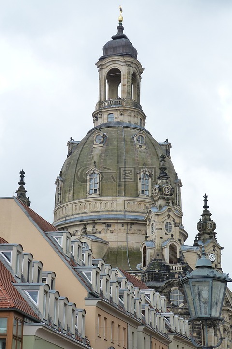 德累斯顿,萨克森,frauenkirche 德累斯顿