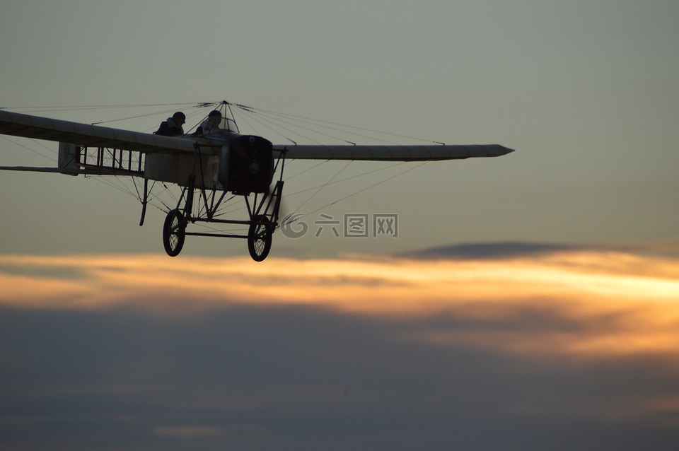 oldtimer,飞机,螺旋桨式飞机