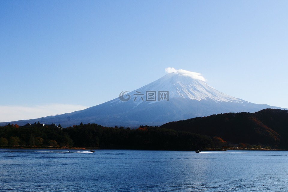 富士山,富士,河口湖