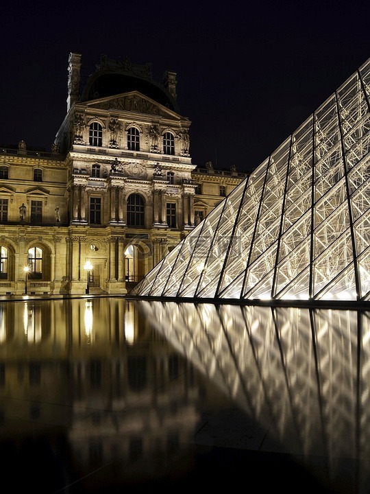 罗浮宫,巴黎,金字塔