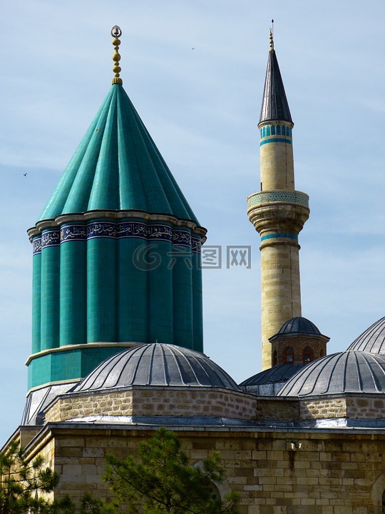 mevlana 寺,科尼亚,土耳其