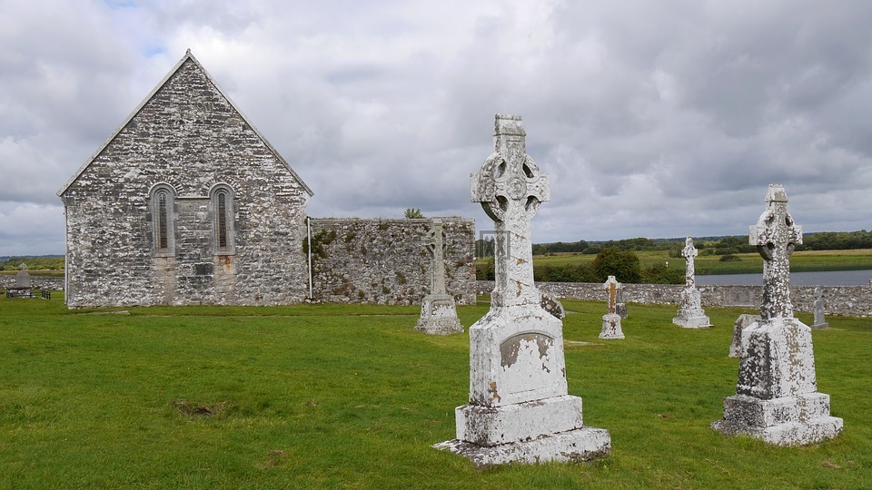 爱尔兰,clonmacnoise,凯尔特十字架