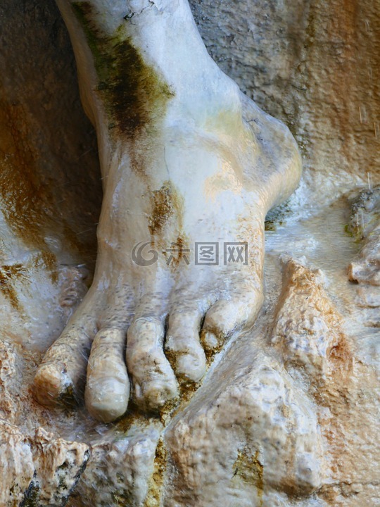 脚,脚趾雕像,大理石