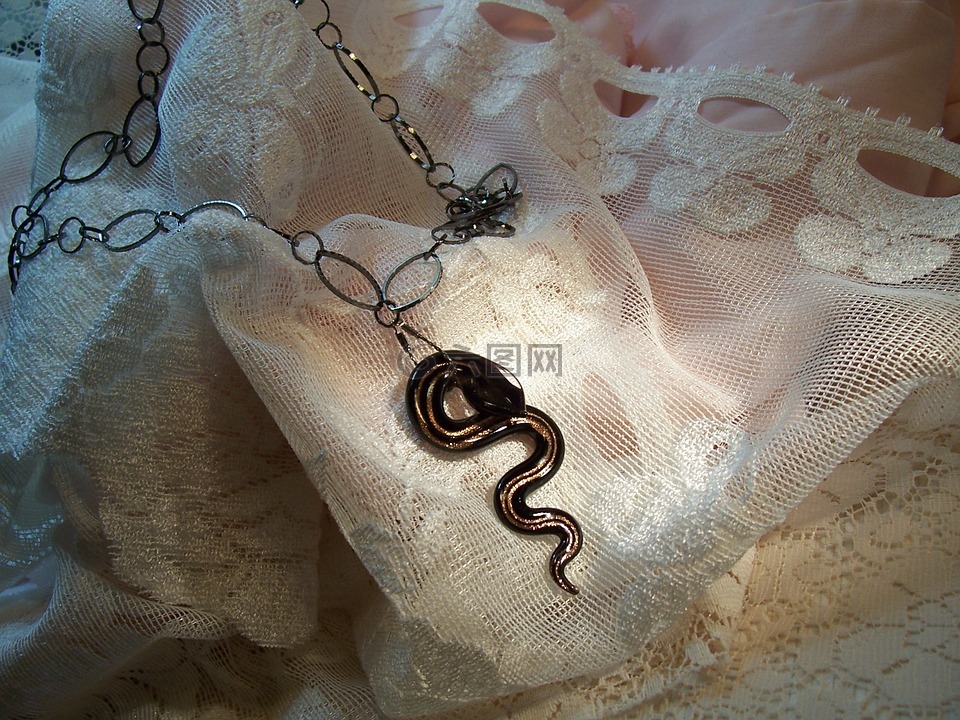 珠宝,链,蛇