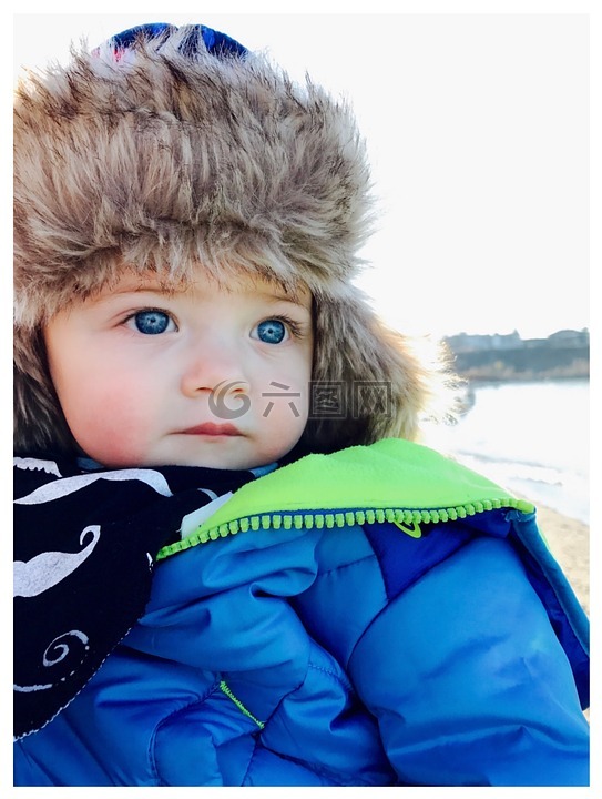 儿童,有点,迷人的