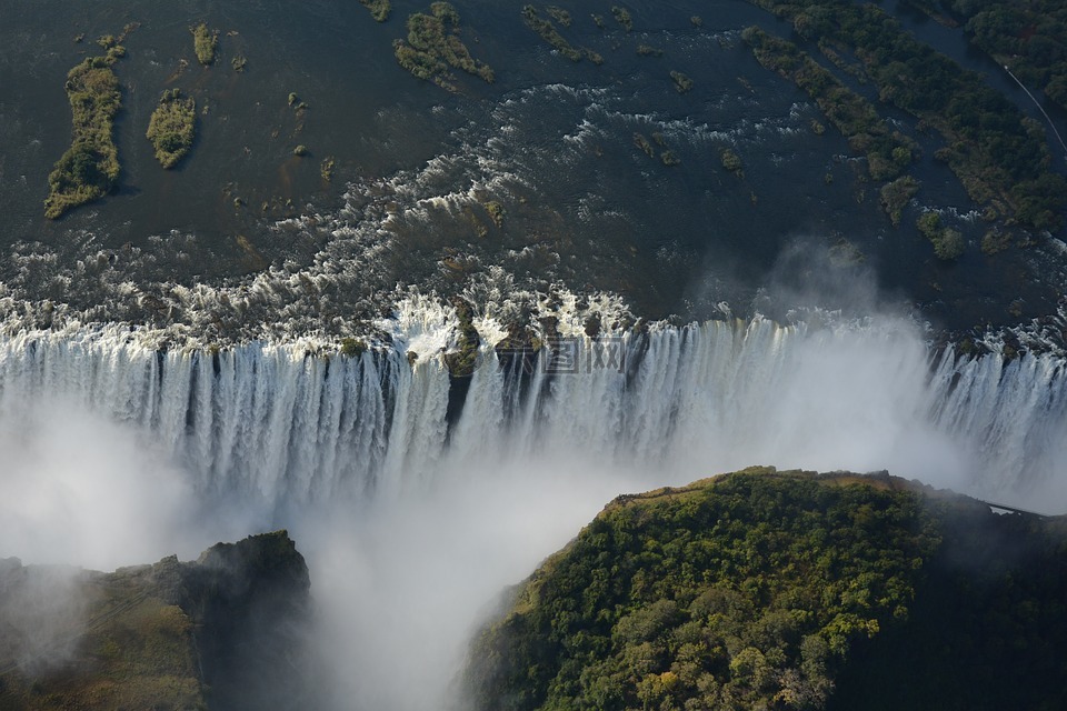 非洲,维多利亚瀑布,瀑布