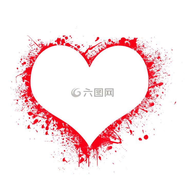 心脏,爱,红色的心