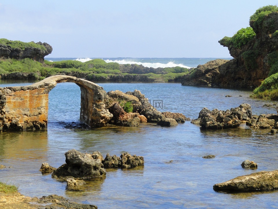 关岛,海,海洋