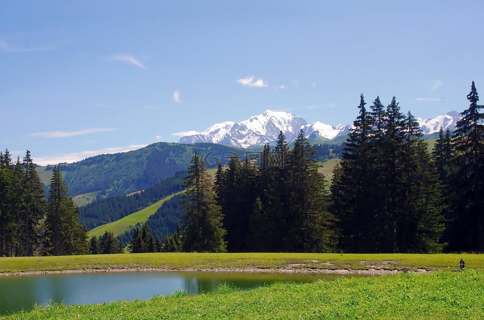 法国,阿尔卑斯山,山