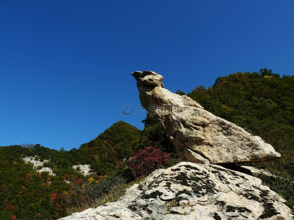 石羊,花岗岩,山脊