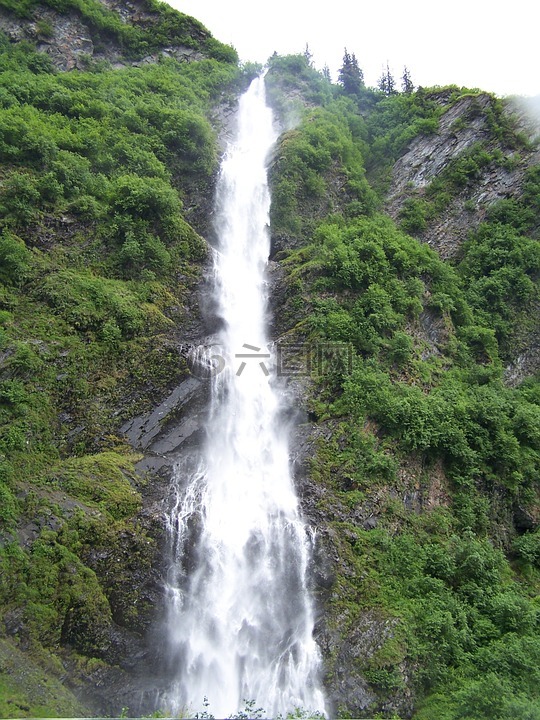 大瀑布,自然,天然水