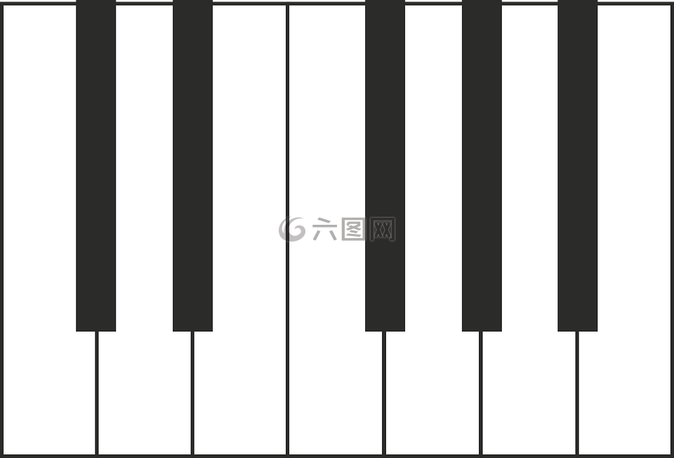 钢琴,向量,音乐