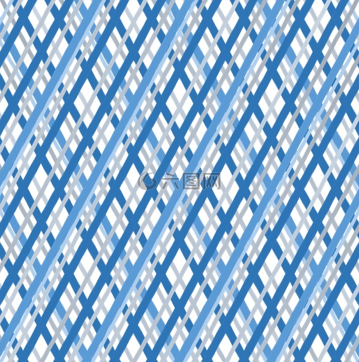 几何,叠加,蓝色