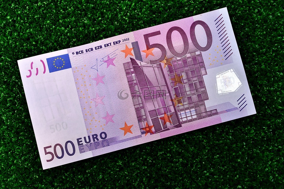欧元,500,美元的钞票