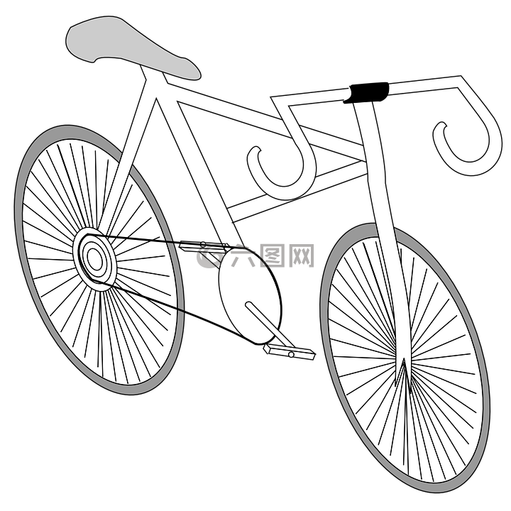 自行车,车轮,两个