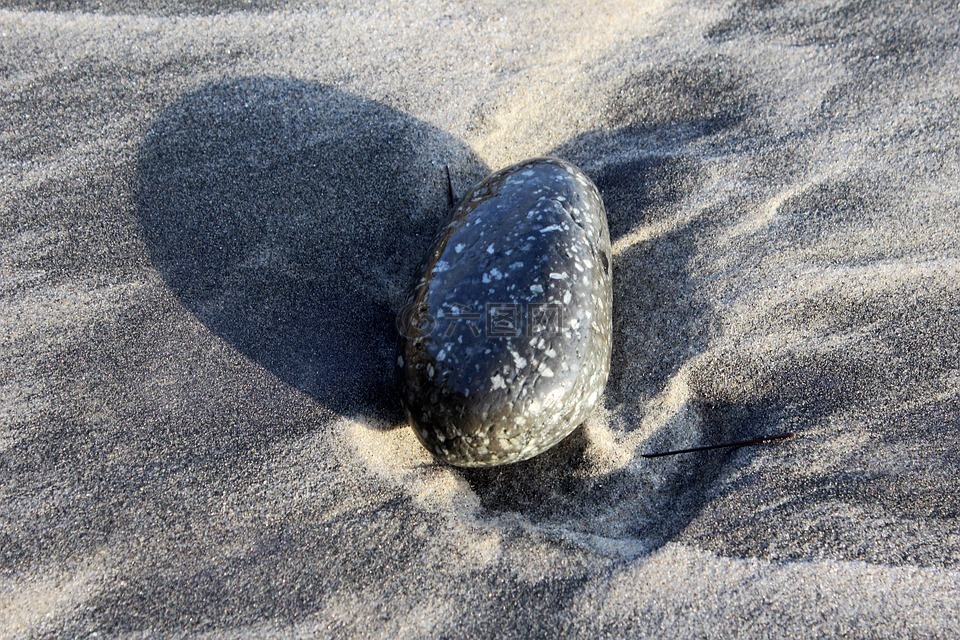 石头,海滩,桑迪海滩