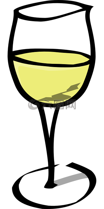 白葡萄酒,葡萄酒,玻璃