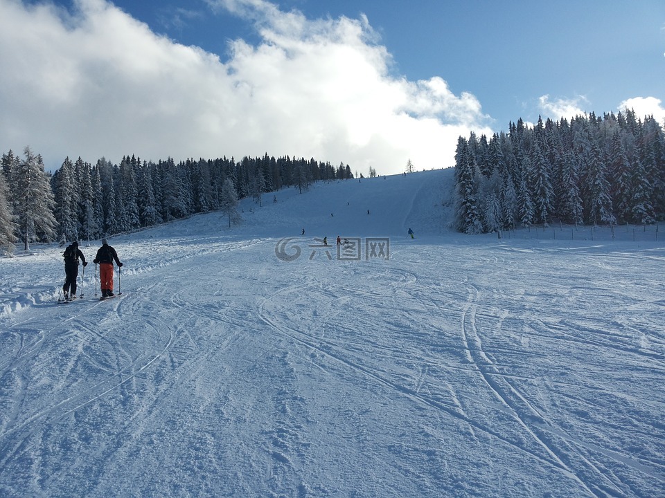 滑雪区域,滑雪运行,滑雪