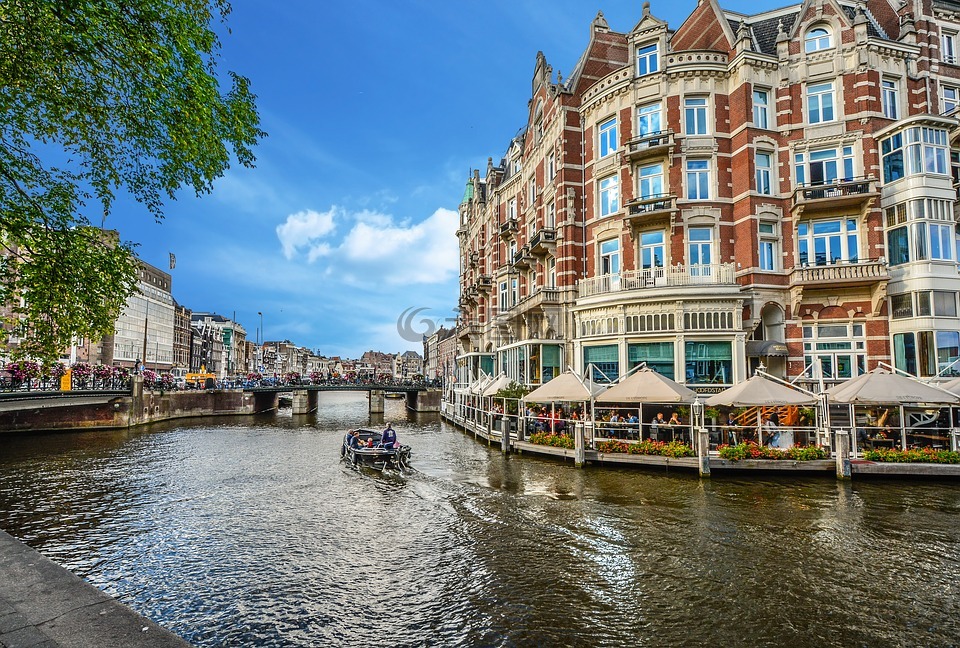 阿姆斯特丹,运河,餐厅