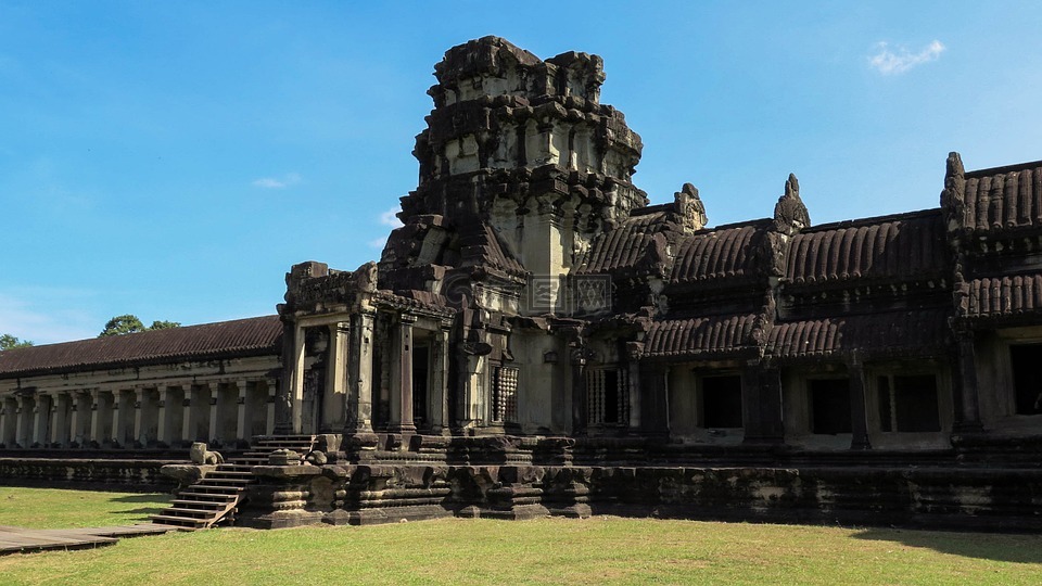 柬埔寨,吴哥窟,庙