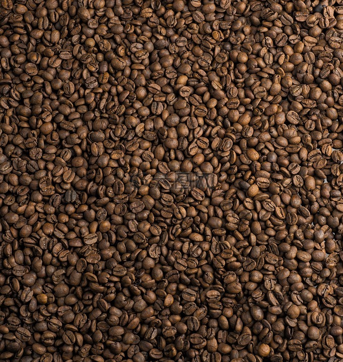 咖啡豆,纹理的咖啡