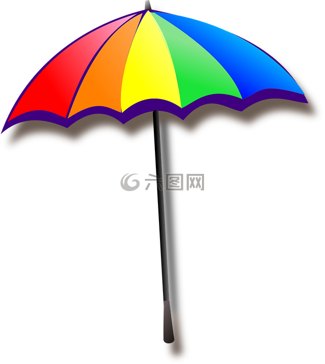遮阳伞,太阳保护,海滩