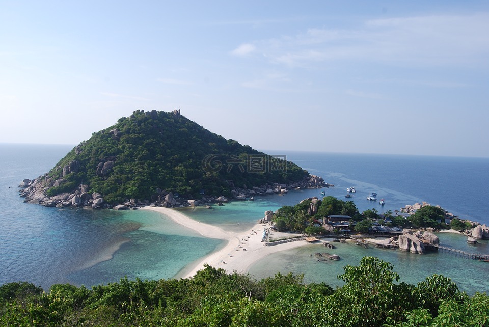 泰国,nangyuan岛,岛