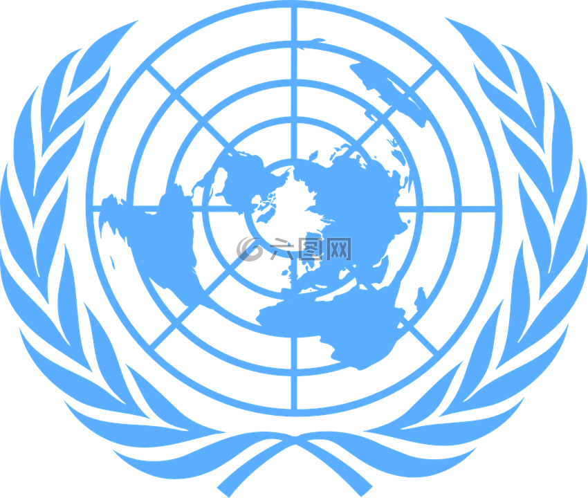 联合国,蓝色,徽标