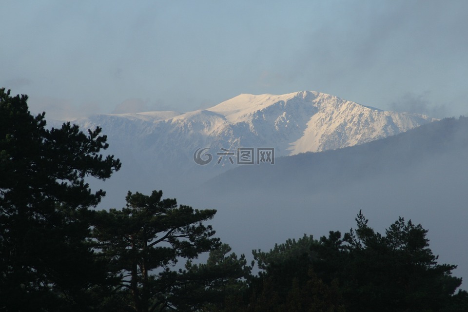 雪山,较低的奥地利,模糊