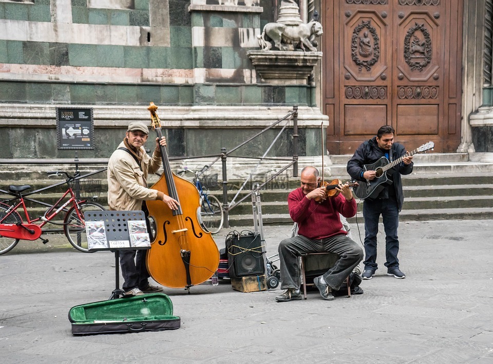 街头音乐家,街头音乐,意大利