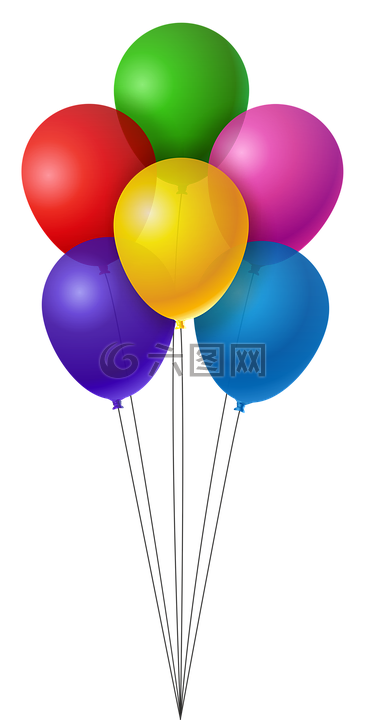 气球,多彩,生日