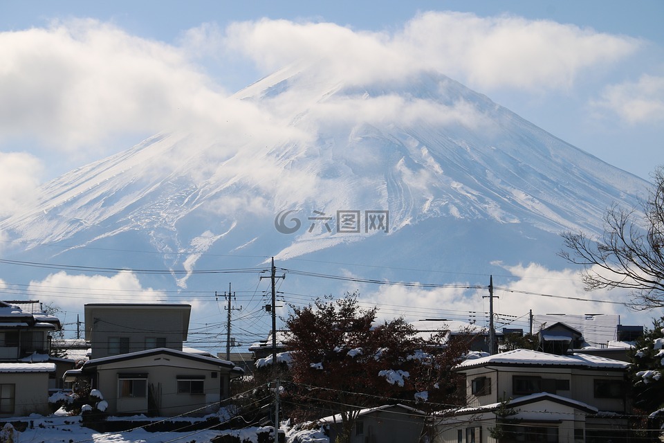 snow,日本,山