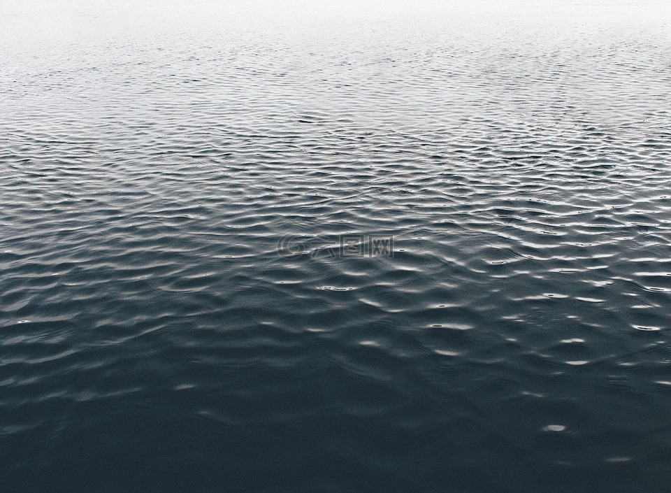 水,涟漪,湖