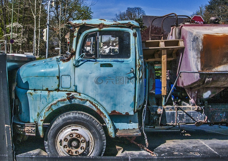 奔驰,油轮,卡车