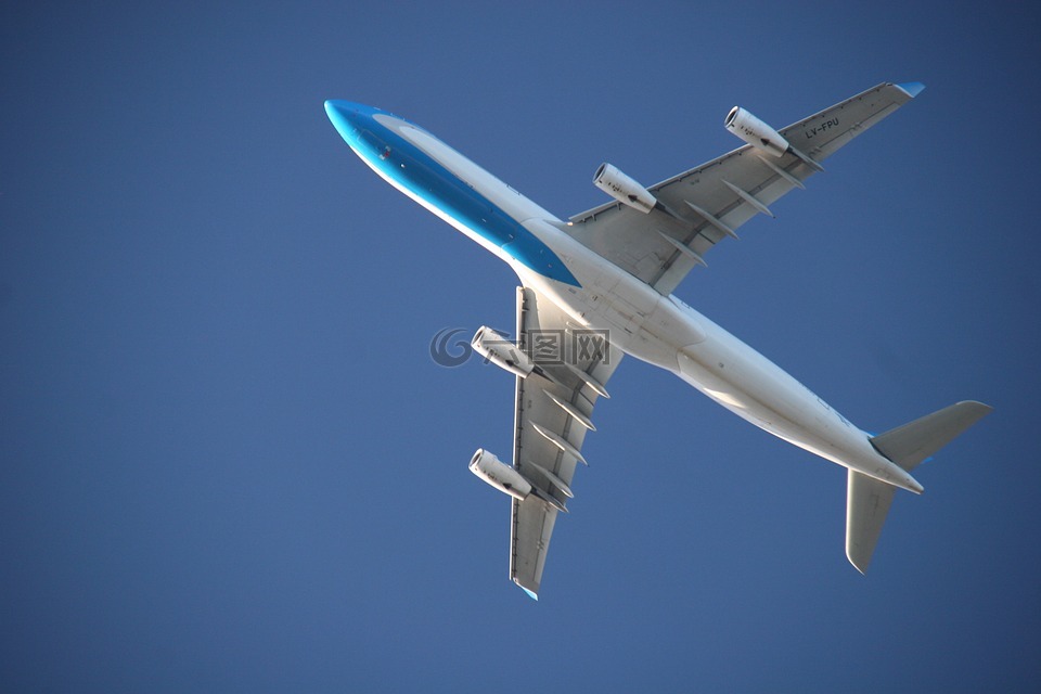 飞机,天空,蓝色