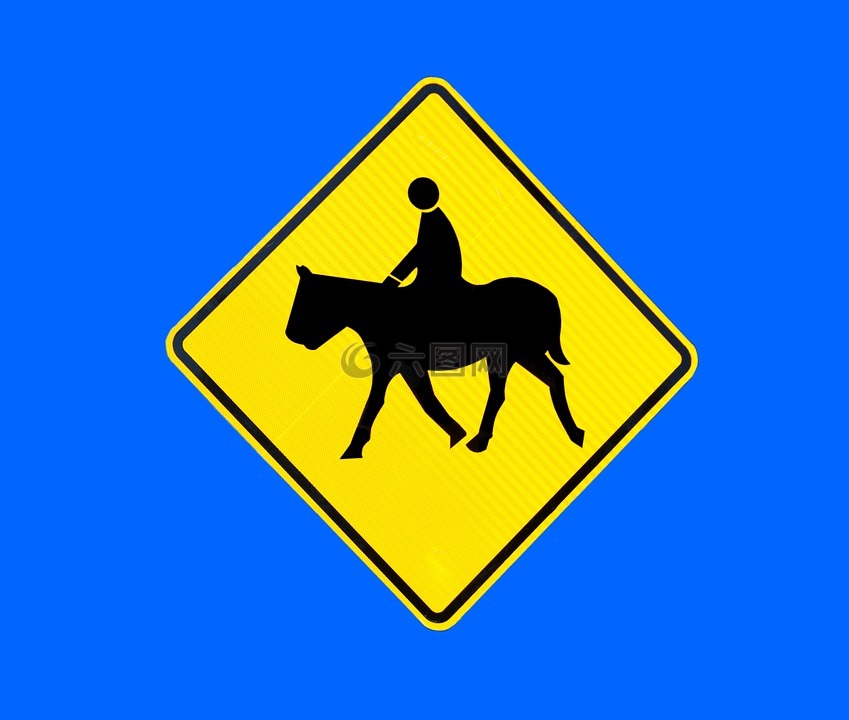 马道口标志,马,骑手