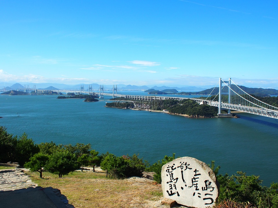 濑户大桥桥,仓敷,景观