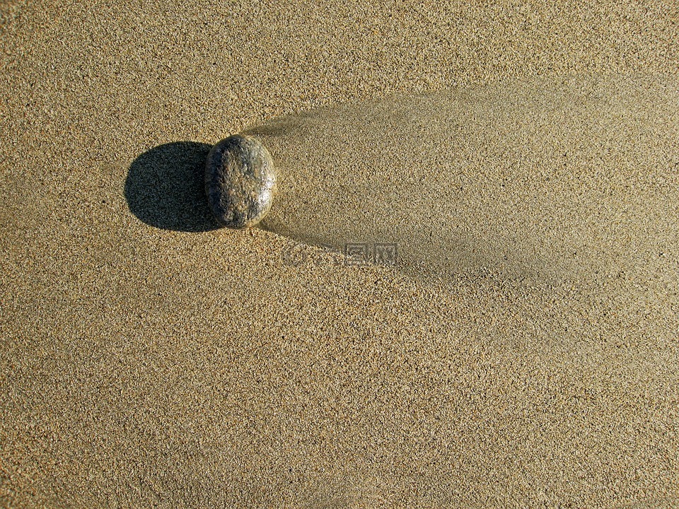 卵石,沙,海滩