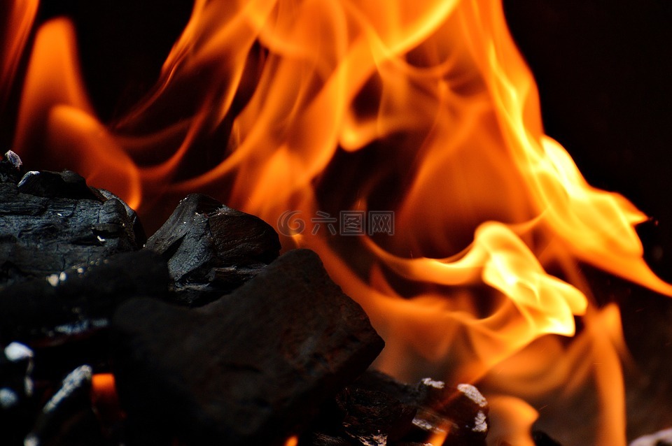 火,碳,木炭
