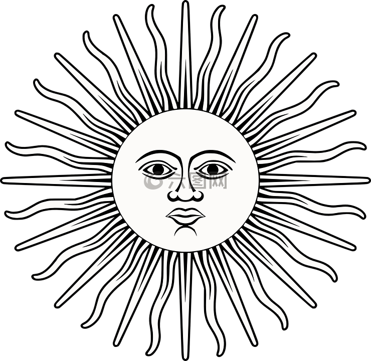 太阳,射线,脸